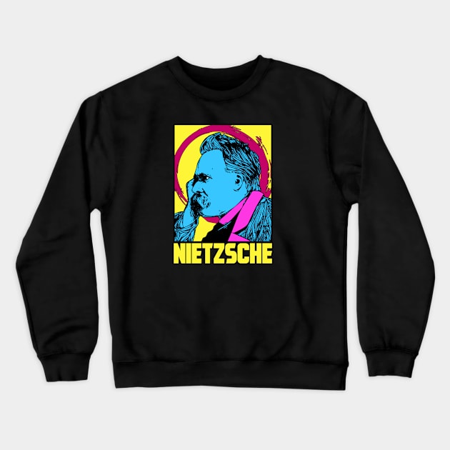 NIETZSCHE RETRO Crewneck Sweatshirt by theanomalius_merch